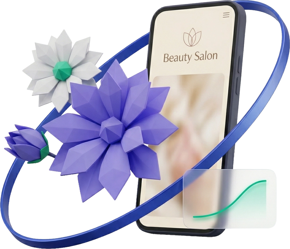 10.1 3D landing page mockup with conversion elements, forms, and call-to-action buttons representing high-converting landing page design